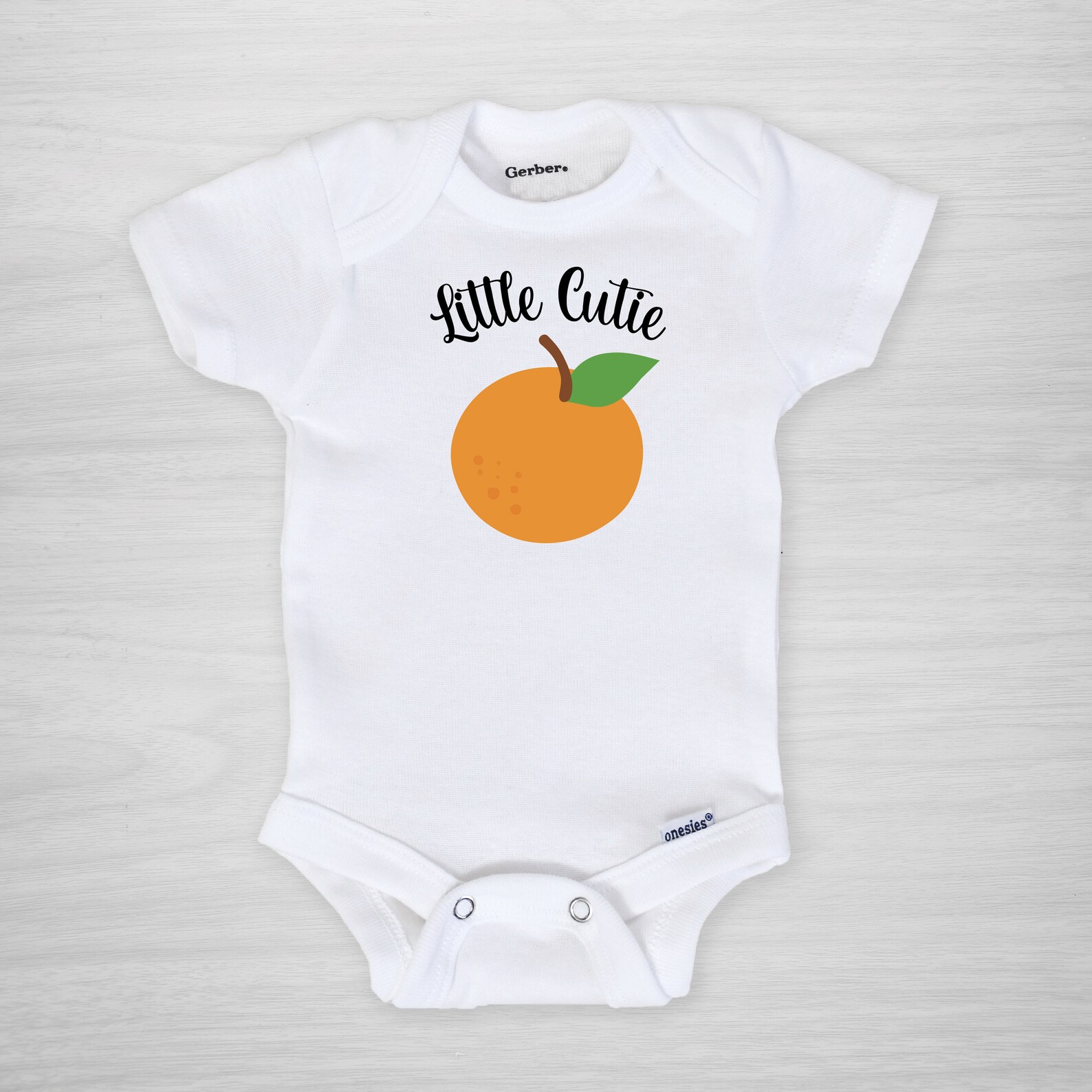 Little Cutie Baby Onesie Cute Orange Onesie® Orange Etsy