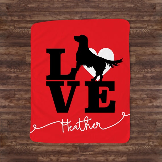 Labrador Retriever Personalized Dog Lovers Blanket - lab or choose your own breed, Huge size, sherpa option available, You choose colors Il_570xn