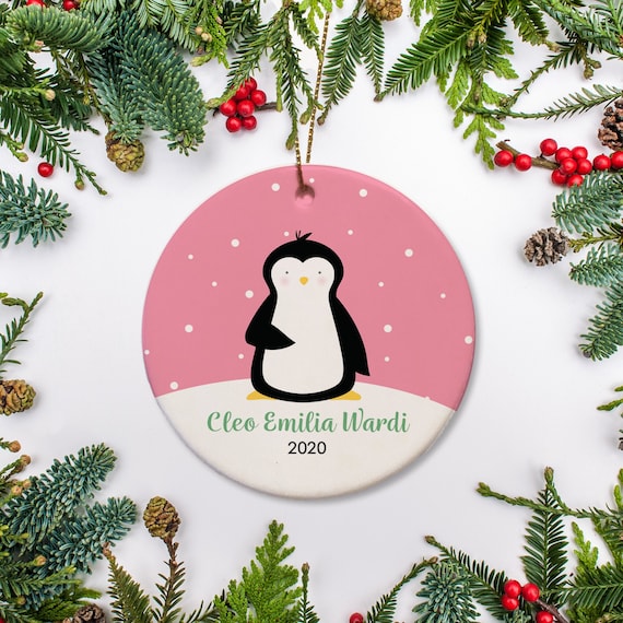 personalised baby's first christmas snow globe
