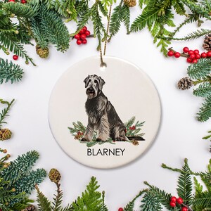 Irish Wolfhound Christmas Or Plain Pin Magnet Or Ornament