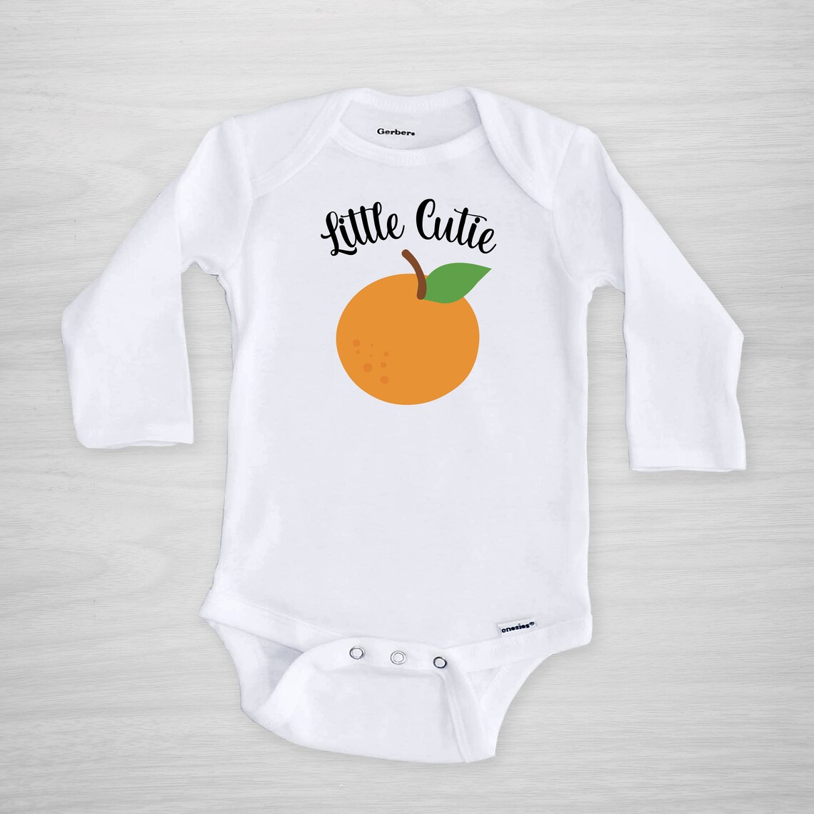 Little Cutie Baby Onesie Cute Orange Onesie® Orange Etsy