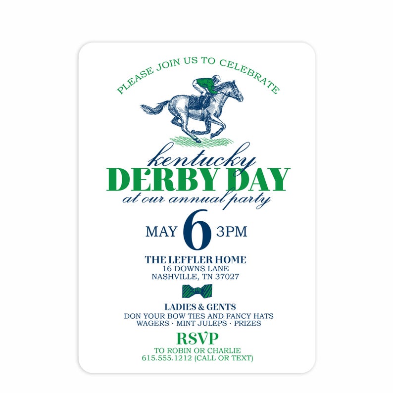 kentucky-derby-invitation-derby-day-party-invitation-run-etsy