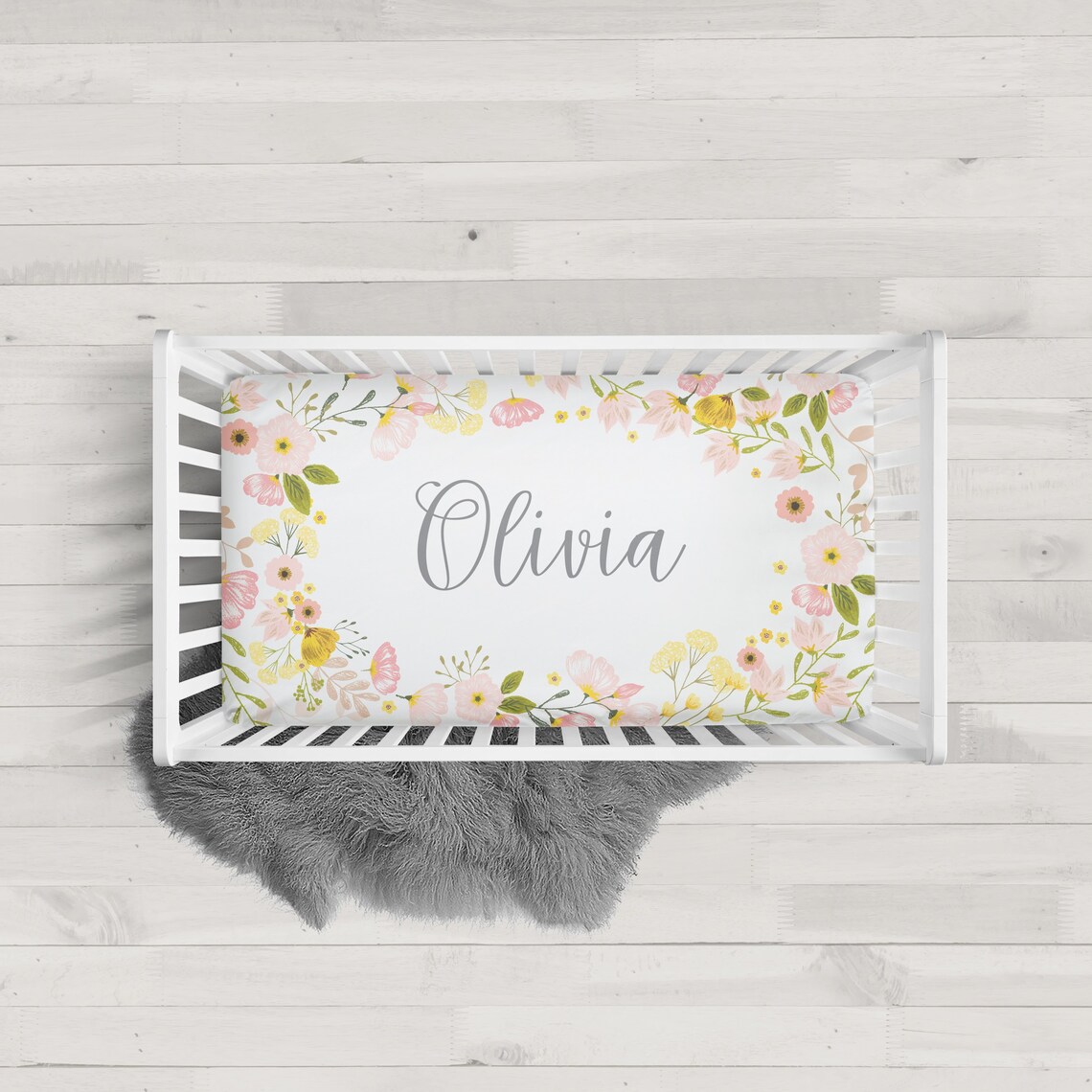 Personalized Fitted Crib Sheet at Xavier Matthews blog