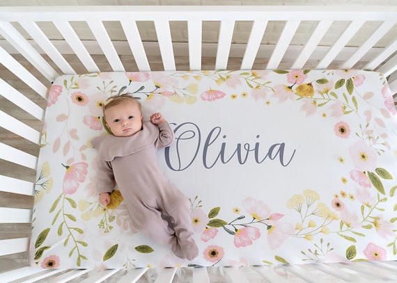 personalized fitted crib sheets