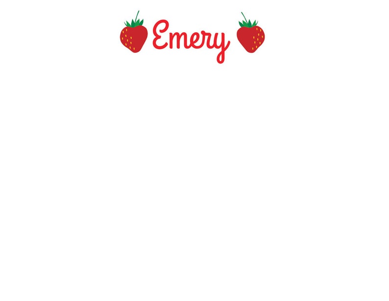 Strawberry thank you notes Flat Notecards Stationery with 2-sided printing image 2