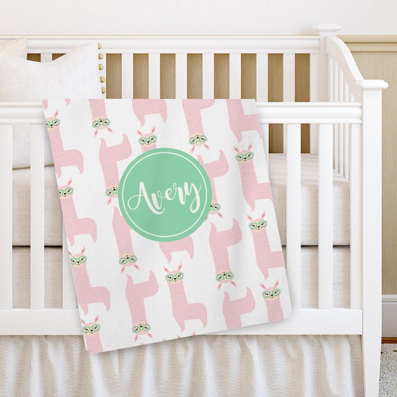 personalized crib blanket