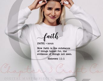 Faith Definition SVG – Christian Bible Quote Cut File (Digital Download)