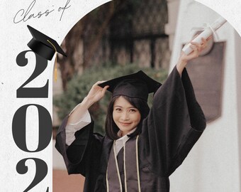 Graduation Party Invitation Template | Editable Canva Graduation Announcement | Class of 2026
