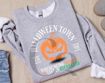 Spooky Jack O Lantern Halloween PNG, Vintage Inspired Sublimation Design (Digital Download)