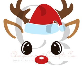Christmas Reindeer PNG Bundle, Holiday Sublimation Designs (8 Files)