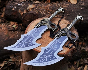 God of War Blades of Chaos: Stalowy miecz cosplay Kratosa