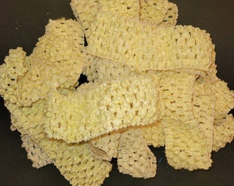 Crochet Headbands- Butter Yellow - Clearance - Bulk - Destash - Super Soft - 18 Available