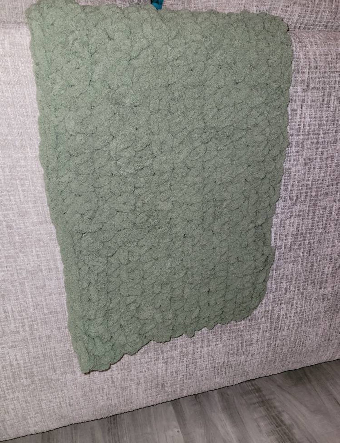 Olive Green Baby Blanket Soft Toddler Binky Etsy