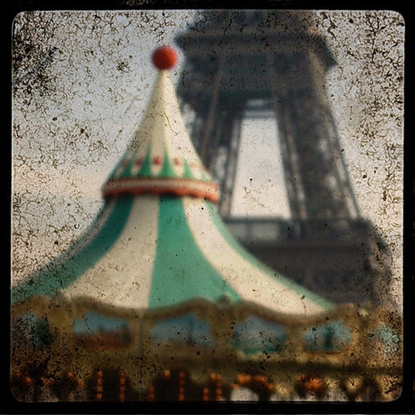 TTV Paris Carousel 2 5x5 Fine Art Print