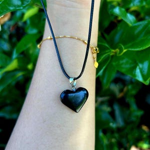 Black Tourmaline Necklace, Gemstone pendant, Gift for Her, Black Tourmaline Pendant, Mothers Day Gift, Gift For Mom