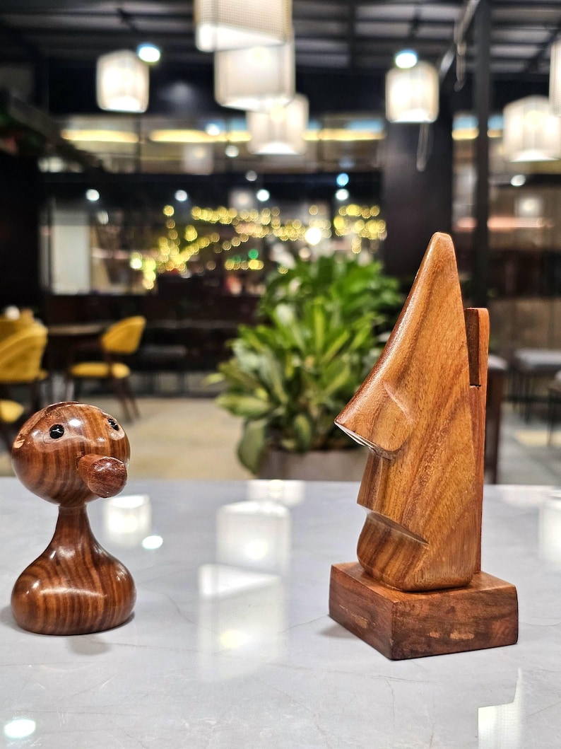 Atlantic Traders Wooden Eyeglass Holder Stand-Handmade Bird-Shaped