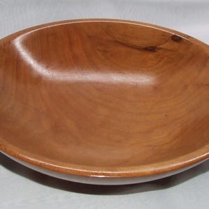 104355  CHERRY WOOD bowl, 8 1/4 inches diameter by 2 inches high