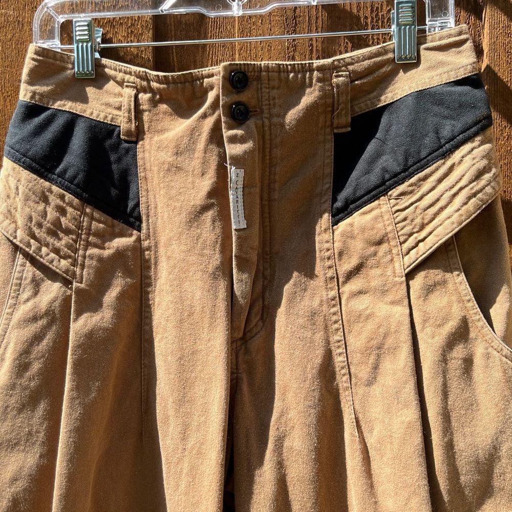 Vintage 1980s Z. Cavaricci Pleated High Waist Tapered Pants Vintage 1980s Z. Cavaricci Pleated High Waist Tapered Pants