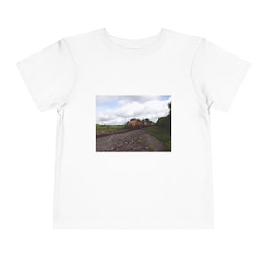 Train Toddler T-Shirt, Union Pacific Railway Kids Tee, Locomotive Short Sleeve Shirt, Railroad Theme Children&#39;s Clothing, Transportation