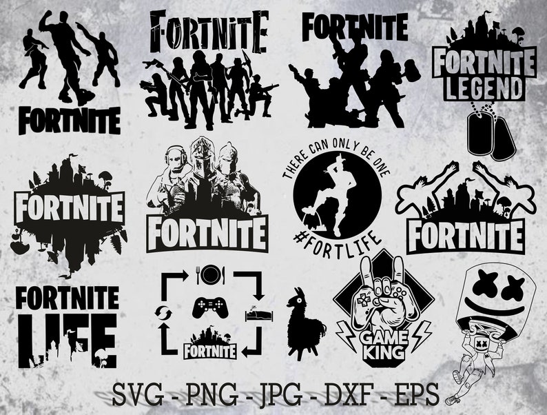 Fort Gaming Svg, F-nite Logo, AD : F-nite Clipart Svg, F-nite Lama, F