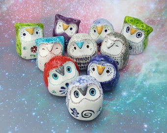 One Surprise Ceramic Owl Figurine