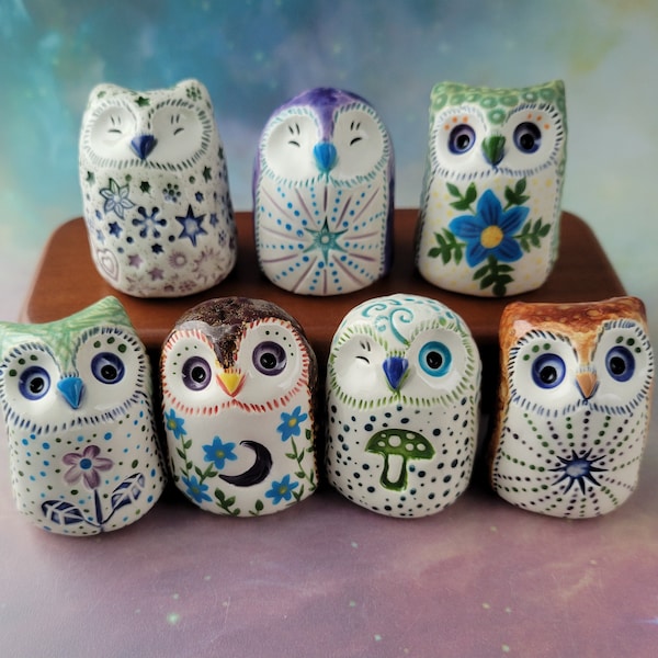 One Surprise Ceramic Owl Figurine