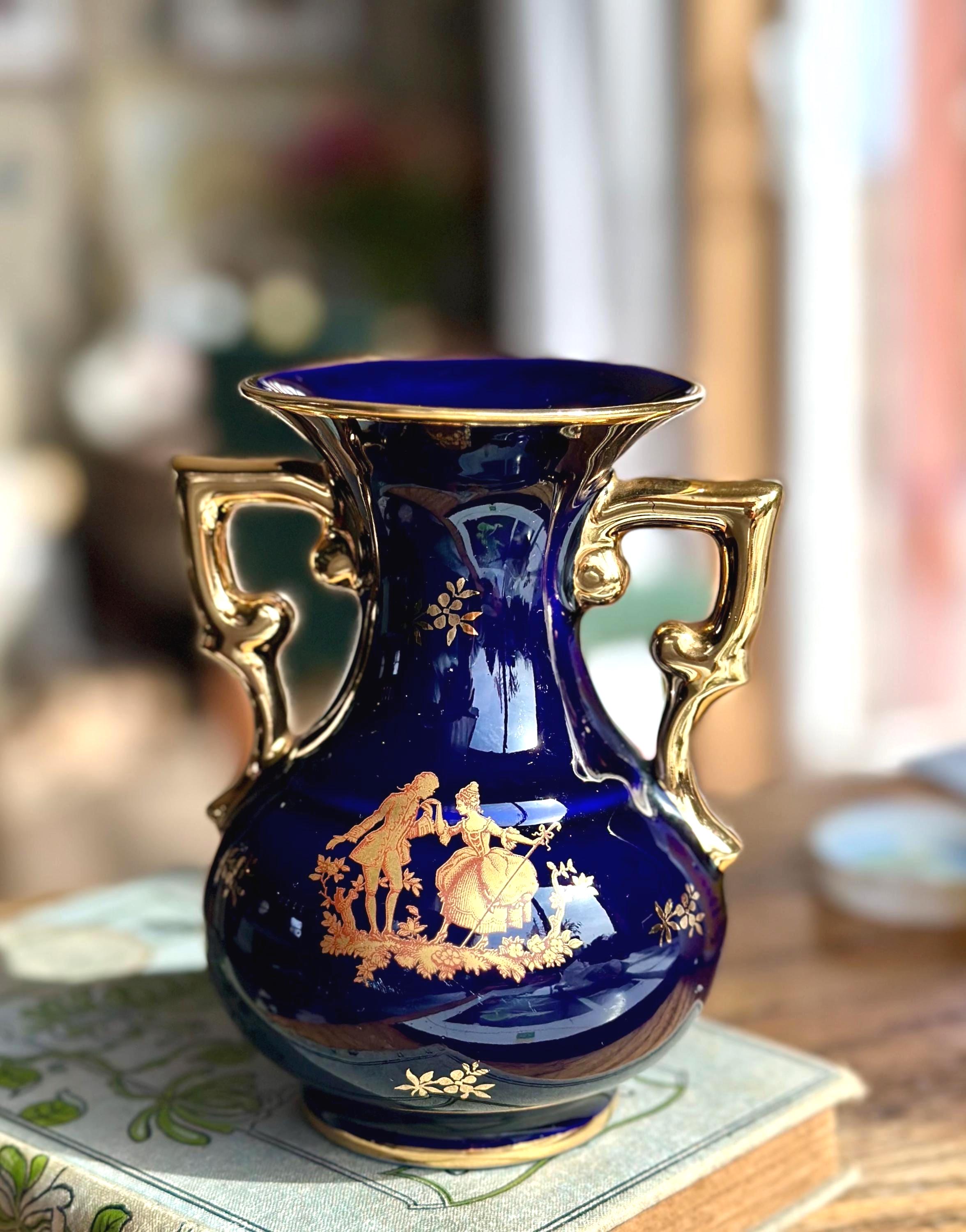 Limoges Castel Vase - Etsy
