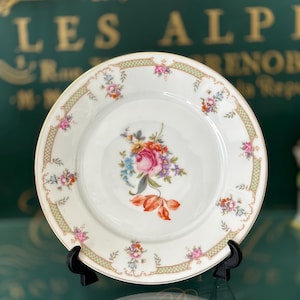 Antique Porcelain Z.S. & Co Bavarian floral plate Cake Plates  German Porcelain #38