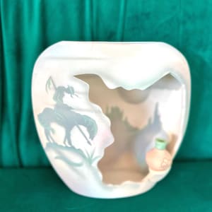 Vintage Handcrafted Southwest Pottery Vase J. Vincent Studios Phoenix Az Shelf Decor
