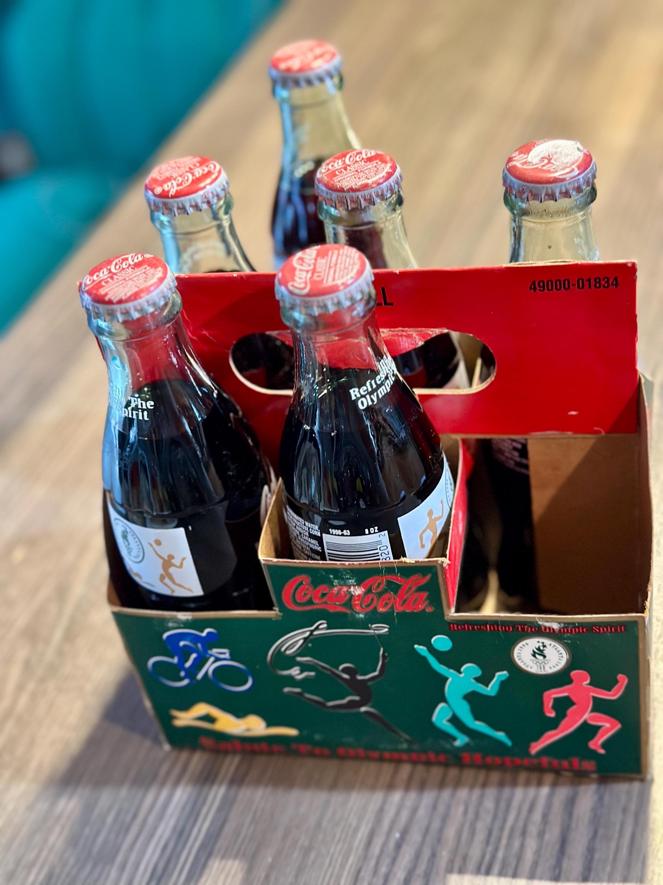 Vintage 1996 Atlanta Olympics Coca-cola Six-pack, Salute to