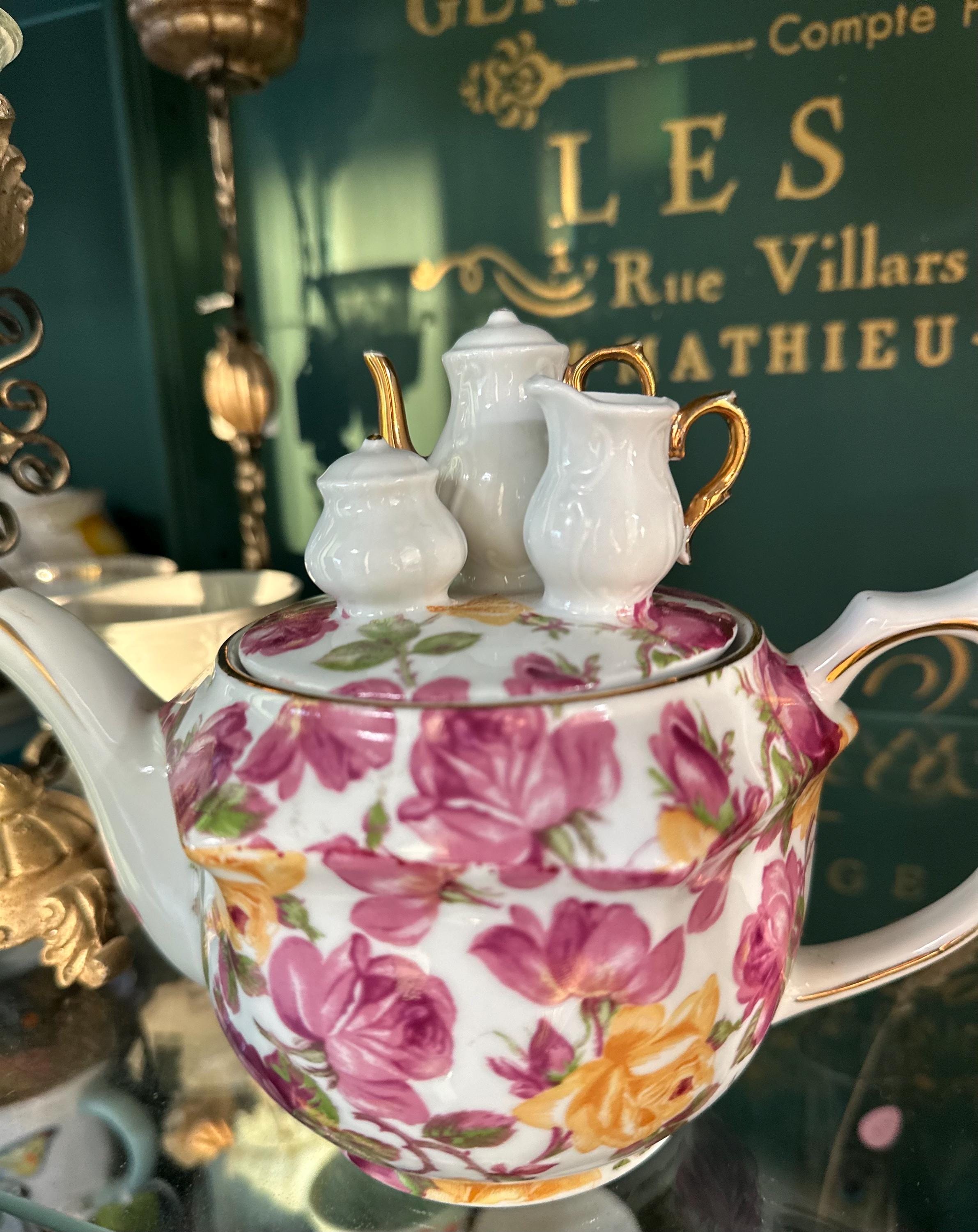 ロイヤル アルバート オールド カントリー ローズ ティーポットと