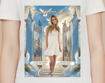 In Loving Memory Heaven's Gate Photo Canva Template (Digital Download)