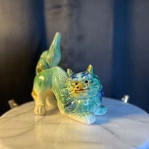 Vintage Foo Dog Ceramic Figurine