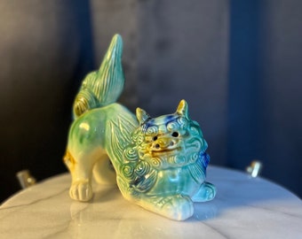 Vintage Foo Dog Ceramic Figurine