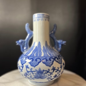 中国青白磁精密家庭風景花瓶 ws730E - Etsy 日本