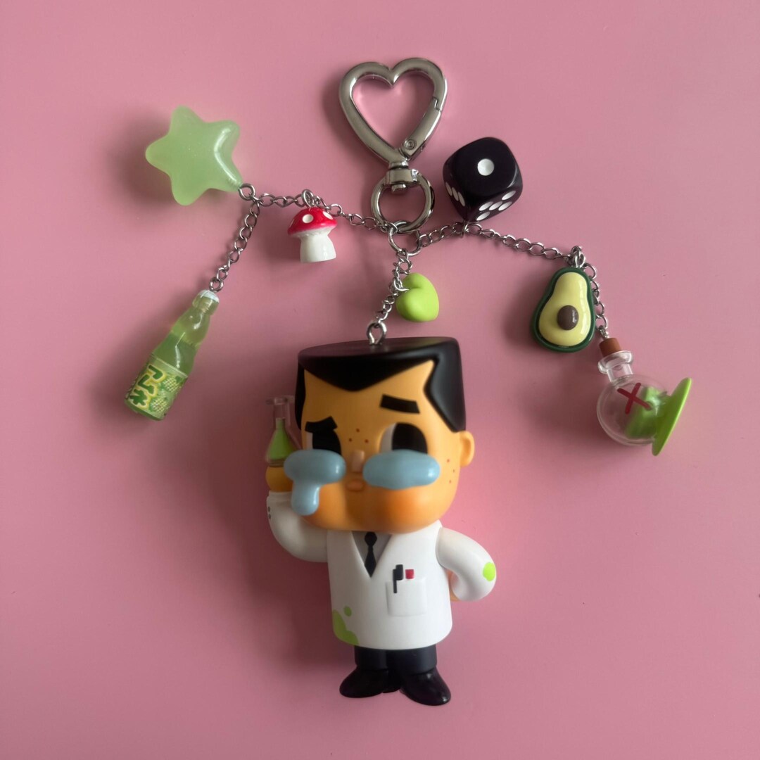 Genuine POP MART Powerpuff Girls X Cry Baby - the Professor - Handmade ...