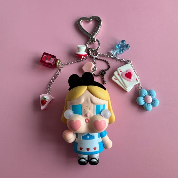 キーホルダー・アクリルキーホルダー CRYBABY Crying Again SHE'S ALICE popmart POP NOW:CRYBABY Crying Again Series-Card Holder Blind Box