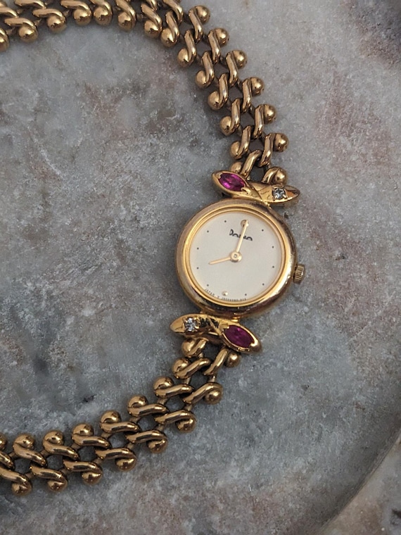Vintage Dana Orient Dainty Tiny Dial Gold Tone Br… - image 1