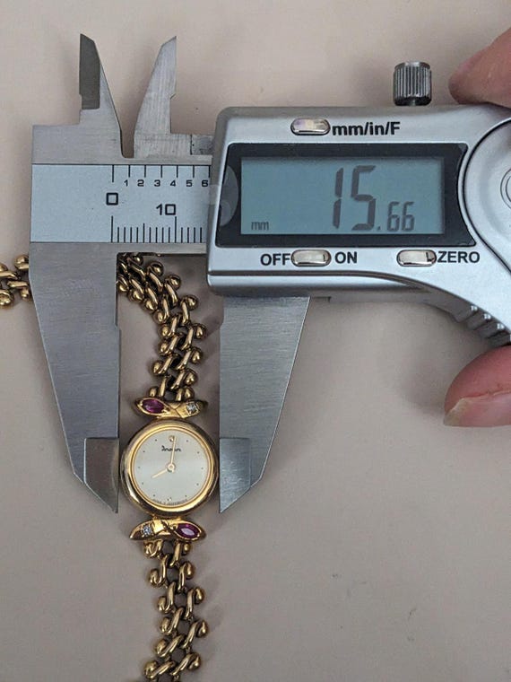 Vintage Dana Orient Dainty Tiny Dial Gold Tone Br… - image 8