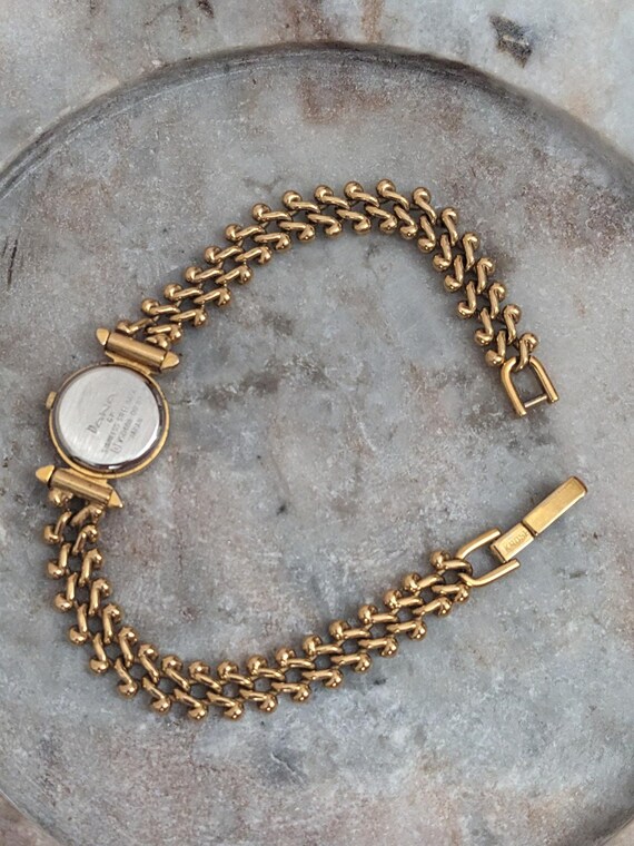 Vintage Dana Orient Dainty Tiny Dial Gold Tone Br… - image 5