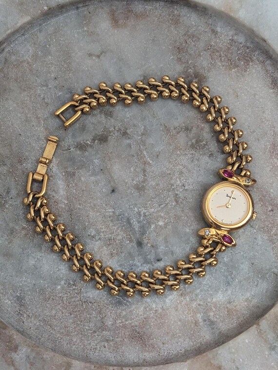 Vintage Dana Orient Dainty Tiny Dial Gold Tone Br… - image 3