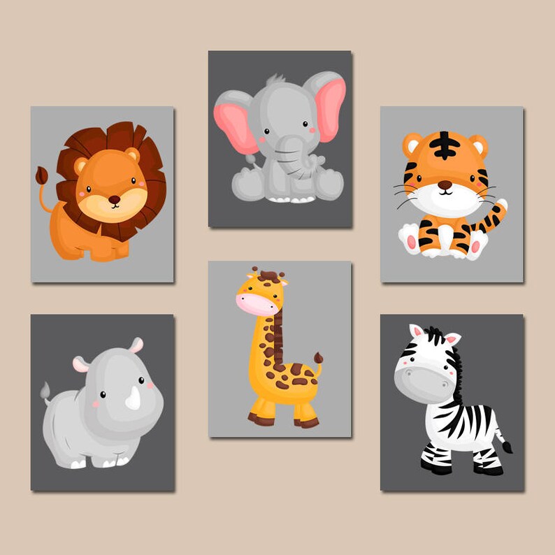 jungle animal pictures for nursery