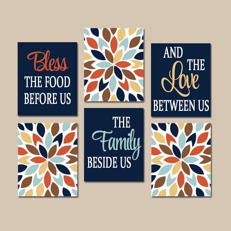 KITCHEN Quote Wall Art Kitchen CANVAS or Prints Bless Food | Etsy