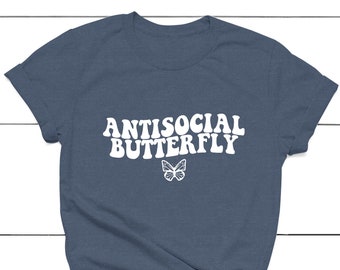 Antisocial Butterfly T-shirt: Introvert Graphic Tee