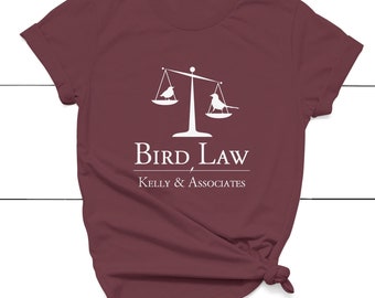 Bird Law Graphic T-Shirt: Funny Lawyer Gift