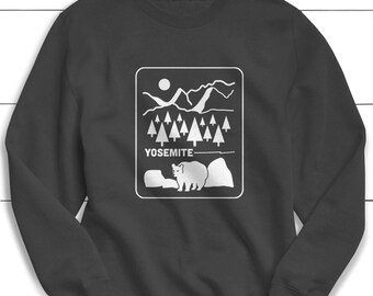 Yellowstone National Park Sweatshirt: 100% Cotton Outdoors Sweater