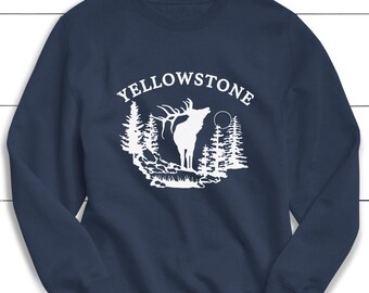 Yellowstone National Park Sweatshirt: 100% Cotton Outdoors Sweater
