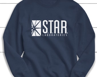 S.T.A.R. Laboratories Sweatshirt, Superhero Fandom Graphic Sweater, Geeky Sci Fi Nerd Gift