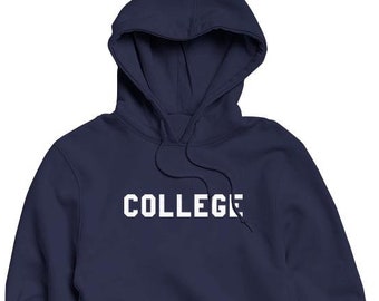 Felpa con cappuccio Animal House: felpa retrò da college