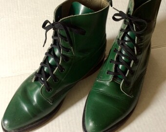 dark green doc martens